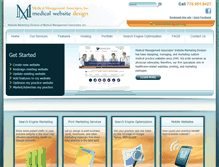 Tablet Screenshot of medicalpracticewebsitedesign.com